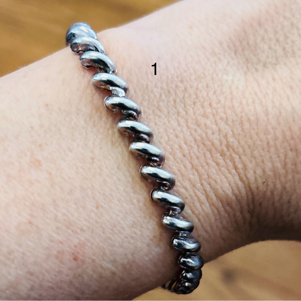 Vintage Handmade Italy 925 Sterling Silver San Marco Link Bracelet (1 of 3)